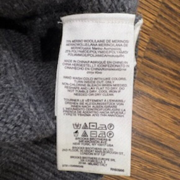 Like New Brooks Brothers wool sweater sz L - Picture 6 of 10